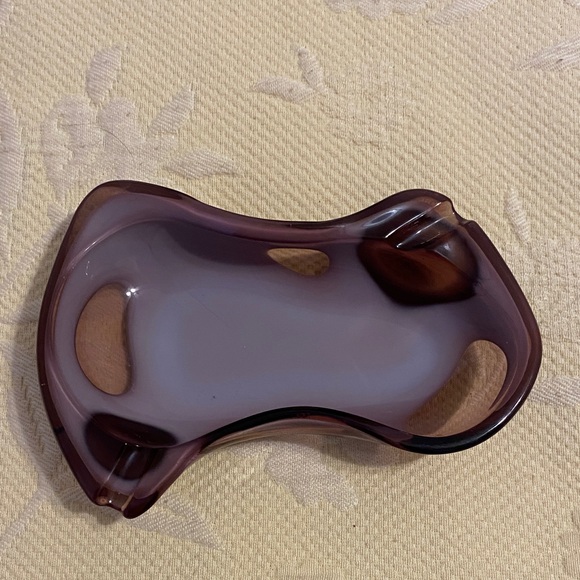 Toyo Sasaki Other - Sasaki vintage ashtray.  Two tone purple, no chips does have a white smudge